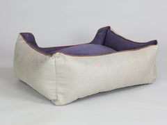 Selbourne Orthopaedic Walled Dog Bed - Taupe / Grape, Medium