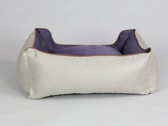 Selbourne Orthopaedic Walled Dog Bed - Taupe / Grape, Medium