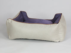 Selbourne Orthopaedic Walled Dog Bed - Taupe / Grape, Medium