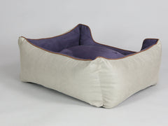 Selbourne Orthopaedic Walled Dog Bed - Taupe / Grape, Medium