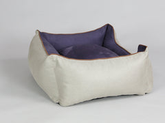 Selbourne Orthopaedic Walled Dog Bed - Taupe / Grape, Medium