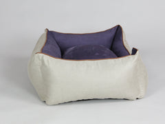 Selbourne Orthopaedic Walled Dog Bed - Taupe / Grape, Medium