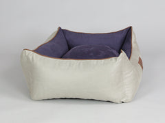 Selbourne Orthopaedic Walled Dog Bed - Taupe / Grape, Medium