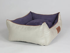 Selbourne Orthopaedic Walled Dog Bed - Taupe / Grape, Medium