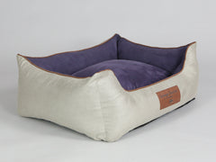 Selbourne Orthopaedic Walled Dog Bed - Taupe / Grape, Medium