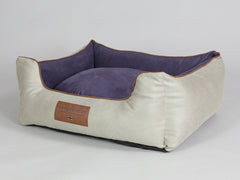 Selbourne Orthopaedic Walled Dog Bed - Taupe / Grape, Medium