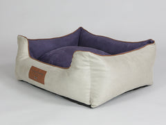 Selbourne Orthopaedic Walled Dog Bed - Taupe / Grape, Medium