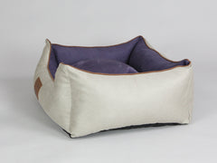 Selbourne Orthopaedic Walled Dog Bed - Taupe / Grape, Medium