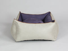 Selbourne Orthopaedic Walled Dog Bed - Taupe / Grape, Medium