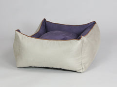 Selbourne Orthopaedic Walled Dog Bed - Taupe / Grape, Medium