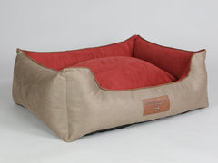 Selbourne Orthopaedic Walled Dog Bed - Ginger / Chestnut, Large