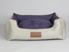 Selbourne Orthopaedic Walled Dog Bed - Taupe / Grape, Large