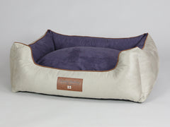 Selbourne Orthopaedic Walled Dog Bed - Taupe / Grape, Large