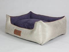 Selbourne Orthopaedic Walled Dog Bed - Taupe / Grape, Large