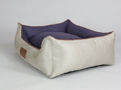 Selbourne Orthopaedic Walled Dog Bed - Taupe / Grape, Large