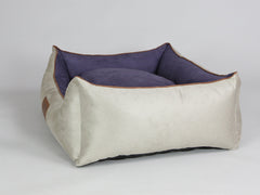 Selbourne Orthopaedic Walled Dog Bed - Taupe / Grape, Large