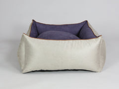 Selbourne Orthopaedic Walled Dog Bed - Taupe / Grape, Large