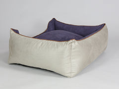 Selbourne Orthopaedic Walled Dog Bed - Taupe / Grape, Large