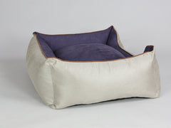 Selbourne Orthopaedic Walled Dog Bed - Taupe / Grape, Large