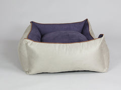 Selbourne Orthopaedic Walled Dog Bed - Taupe / Grape, Large