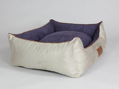 Selbourne Orthopaedic Walled Dog Bed - Taupe / Grape, Large