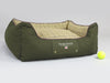 Country Orthopaedic Walled Dog Bed - Olive Green, Medium