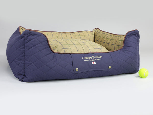 Country Orthopaedic Walled Dog Bed - Midnight Blue, Large