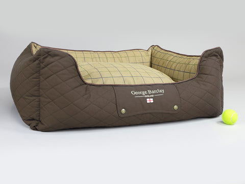 Country Orthopaedic Walled Dog Bed - Chestnut Brown, Large