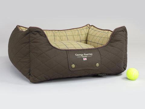 Country Orthopaedic Walled Dog Bed - Chestnut Brown, Small