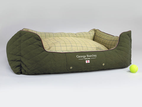 Country Orthopaedic Walled Dog Bed - Olive Green, X-Large