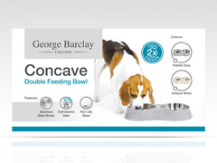 Concave Double Feeding Dog Bowl
