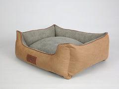 Exbury Orthopaedic Walled Dog Bed - Tan, Large