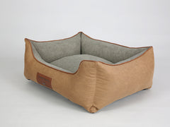 Exbury Orthopaedic Walled Dog Bed - Tan, Medium