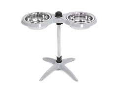 Height Adjustable Double Feeding Dog Bowl 2 x 1400ml