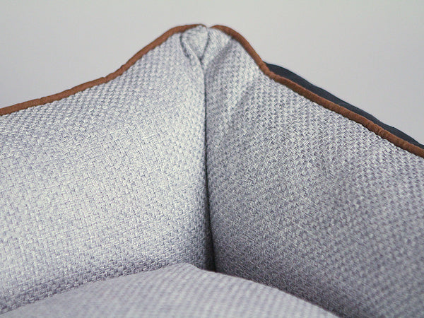 Exbury Orthopaedic Walled Dog Bed - Meteorite / Frost, Small