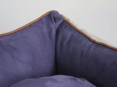Selbourne Orthopaedic Walled Dog Bed - Taupe / Grape, Small