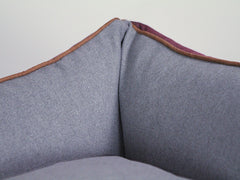 Exbury Orthopaedic Walled Dog Bed - Chianti / Ash, Medium