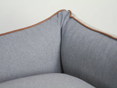 Selbourne Orthopaedic Walled Dog Bed - Taupe / Ash, Large