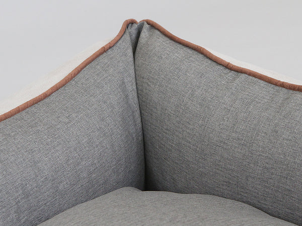 Beckley Orthopaedic Walled Dog Bed - Oyster Grey, Large
