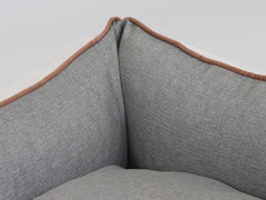 Beckley Orthopaedic Walled Dog Bed - Oyster Grey, Large