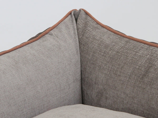 Monxton Orthopaedic Walled Dog Bed - Chestnut / Sable, Large