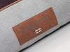 Monxton Orthopaedic Walled Dog Bed - Silver / Vino, Large