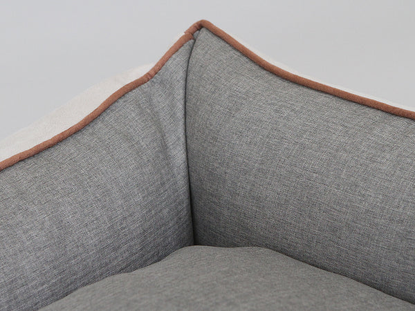 Beckley Orthopaedic Walled Dog Bed - Oyster Grey, Medium