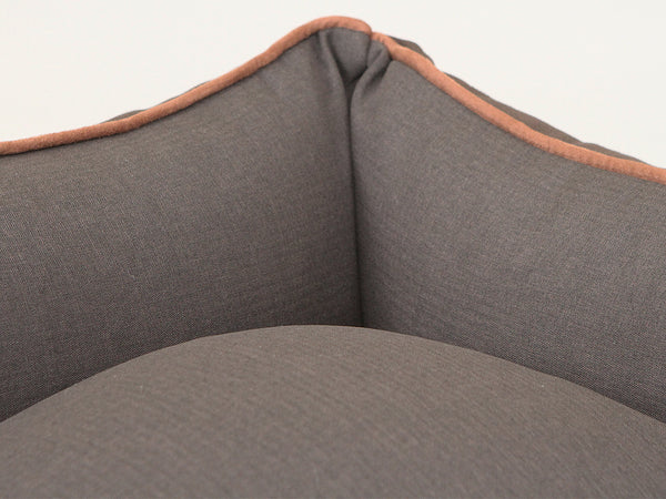 Beckley Orthopaedic Walled Dog Bed - Chestnut / Mocha, Small