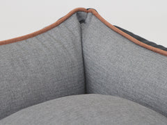 Beckley Orthopaedic Walled Dog Bed - Midnight / Dove, Small