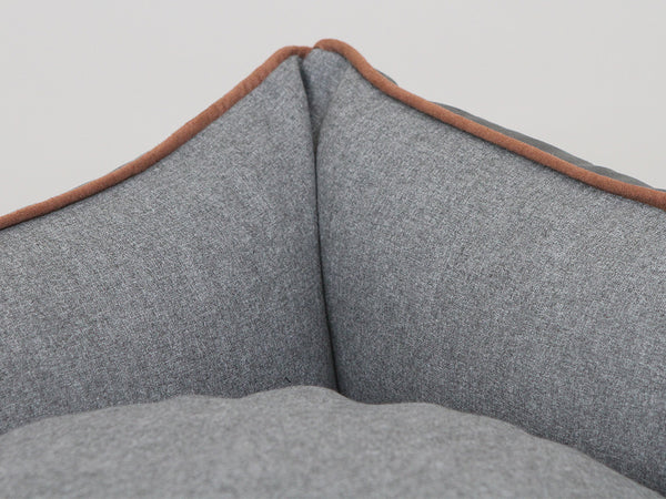 Beckley Orthopaedic Walled Dog Bed - Iron / Ash, Medium