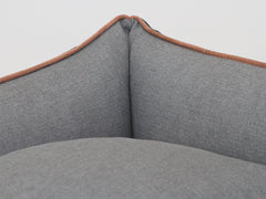 Beckley Orthopaedic Walled Dog Bed - Midnight / Dove, Medium