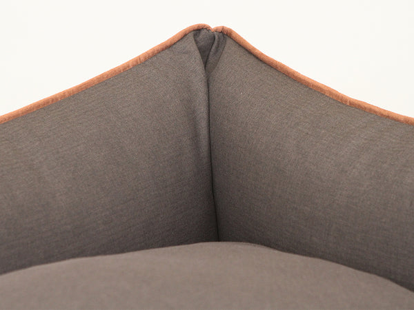 Beckley Orthopaedic Walled Dog Bed - Caramel / Mocha, Large