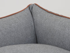 Beckley Orthopaedic Walled Dog Bed - Iron / Ash, Large