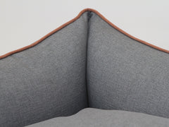 Beckley Orthopaedic Walled Dog Bed - Midnight / Dove, X-Large